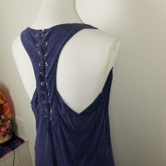 Anthropologie Melanie Lace-Up Back Maxi Tank Dress - Picture 9 of 13